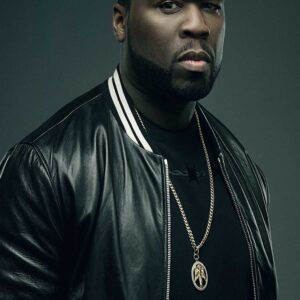 50 Cent Den of Thieves Black Leather Jacket