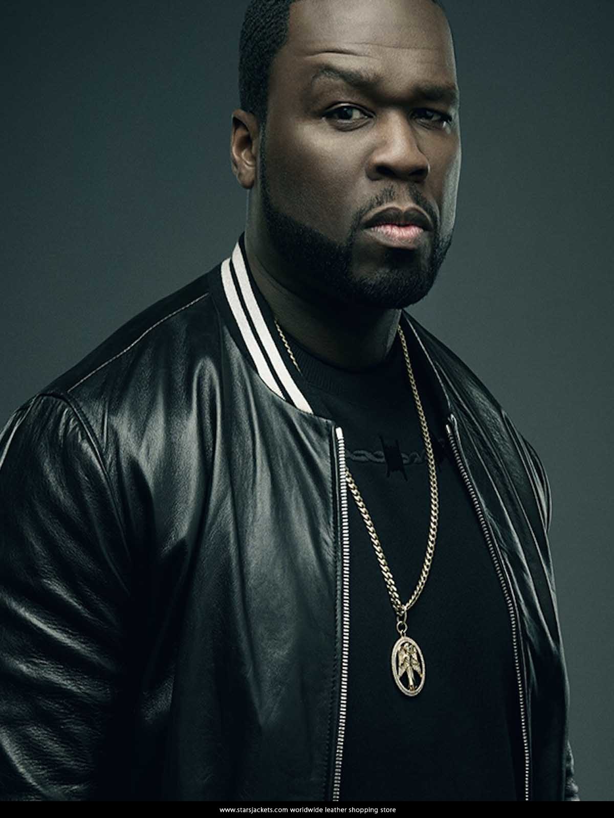 50 Cent Den of Thieves Black Leather Jacket