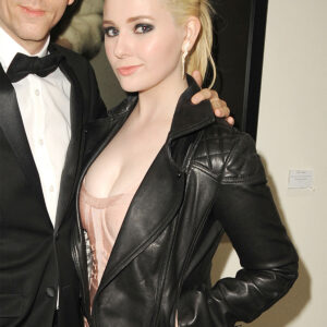 Abigail Breslin Santa Monica Black Leather Jacket