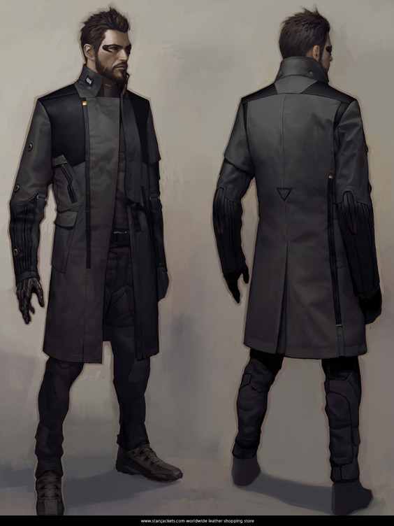 Adam Jensen Deus Ex Mankind Divided Black Coat – Bay Perfect