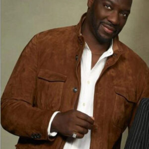 Adewale Akinnuoye Agbaje The Fix Suede Leather Jacket