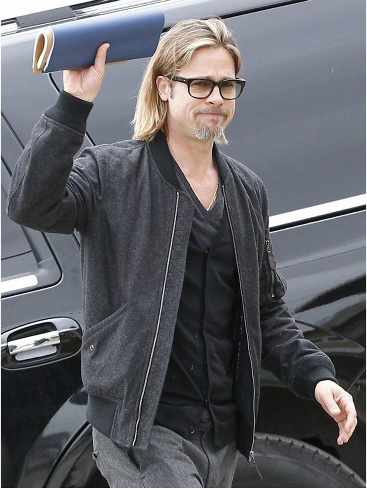 American Actor Brad Pitt Bomber Jacket