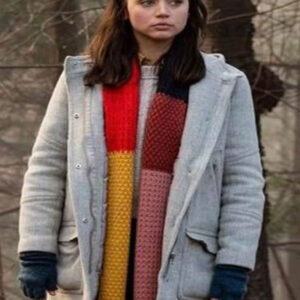 Ana De Armas Knives Out Grey Coat