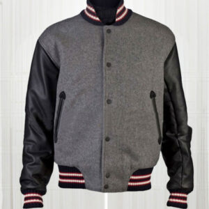 Andrew Garfield Varsity Bomber Wool Jacket