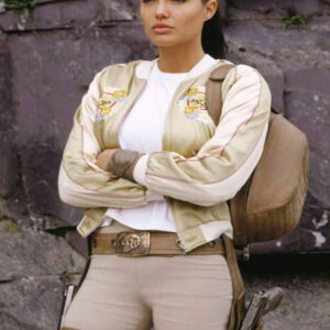 Angelina Jolie Lara Croft Rise Of The Tomb Raider Silk Jacket