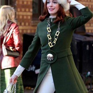 Anne Hathaway Modern Love Green Coat