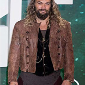 Aquaman Justice League Distressed Jacket