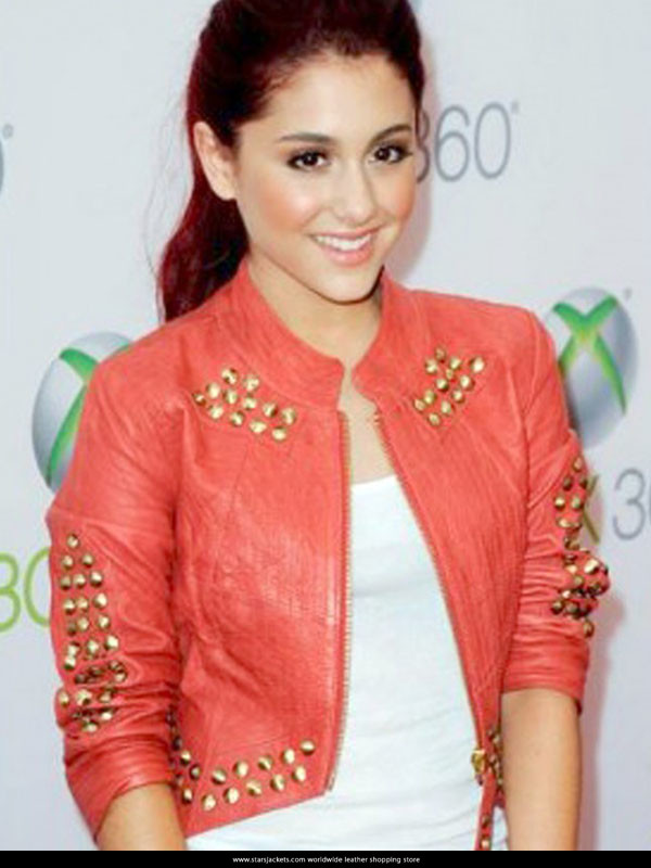 Ariana Grande Desire Leather Studded Jacket
