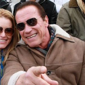 Arnold Schwarzenegger Suede Fur Leather Coat