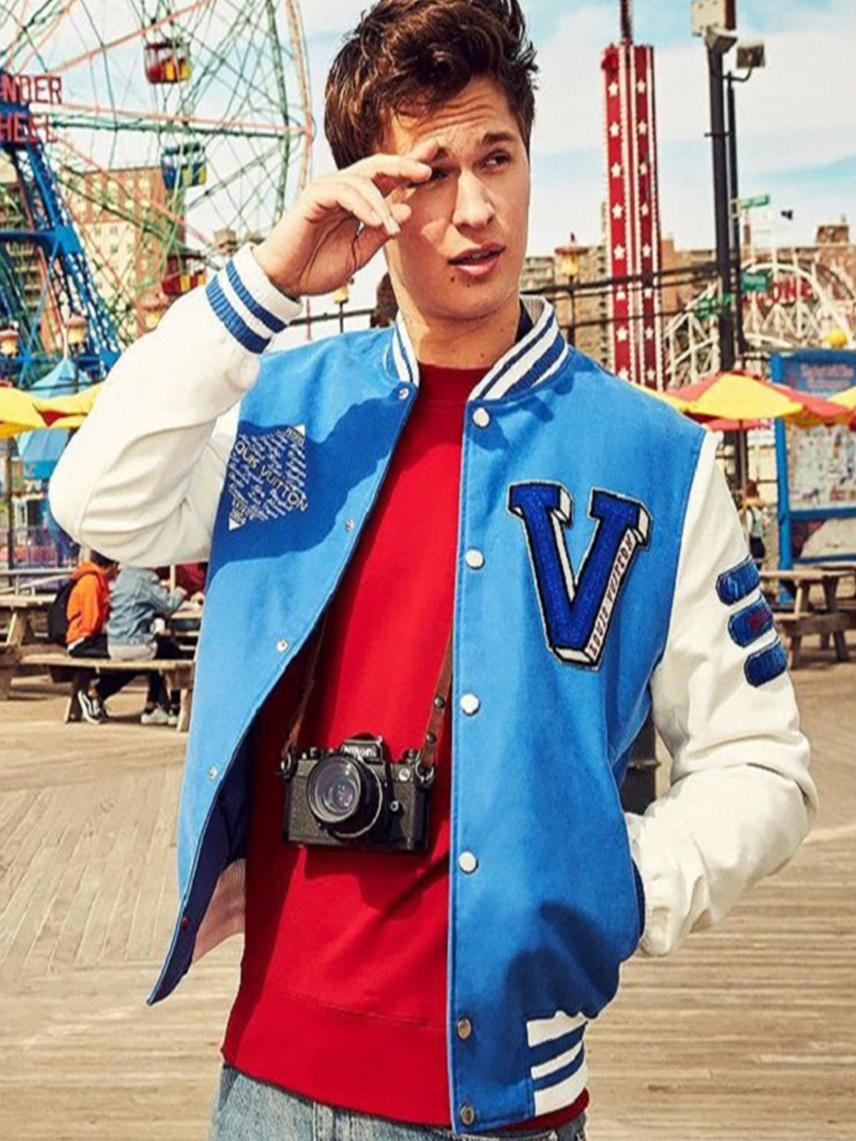 Baby Driver Varsity Ansel Elgort Jacket