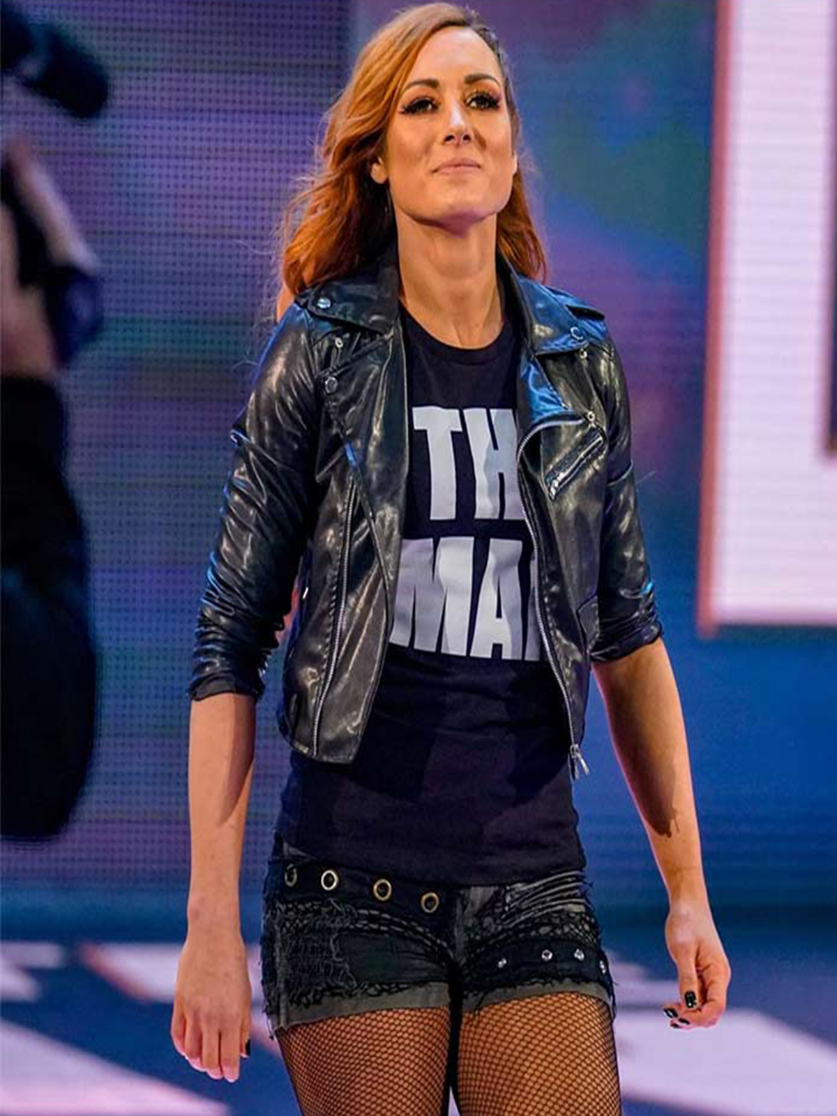 Becky Lynch Black Women Slim Fit WWE Leather Jacket