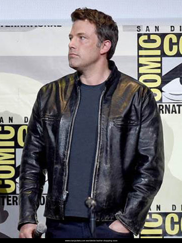 Ben Affleck Comic Hero Black Jacket