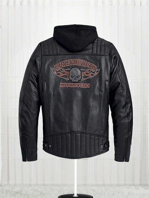 Harley Davidson Burning Skull Biker Leather Jacket – Bay Perfect