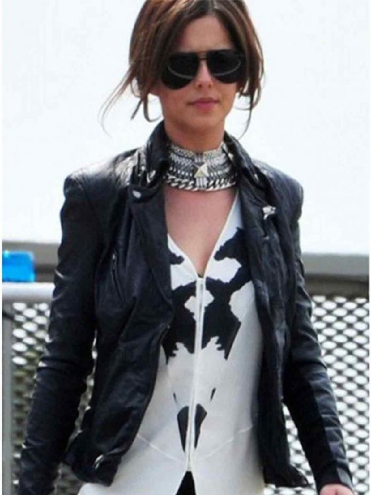 Cheryl Motorcycle Muubaa Black Leather Jacket