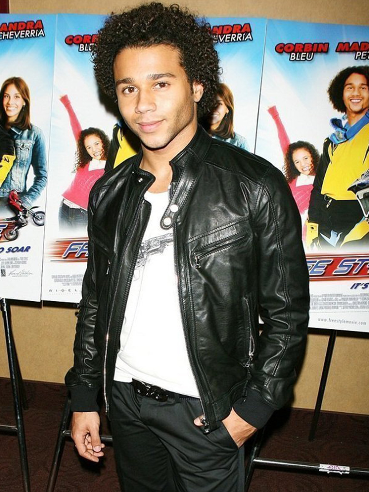 Corbin Bleu Black Leather Jacket