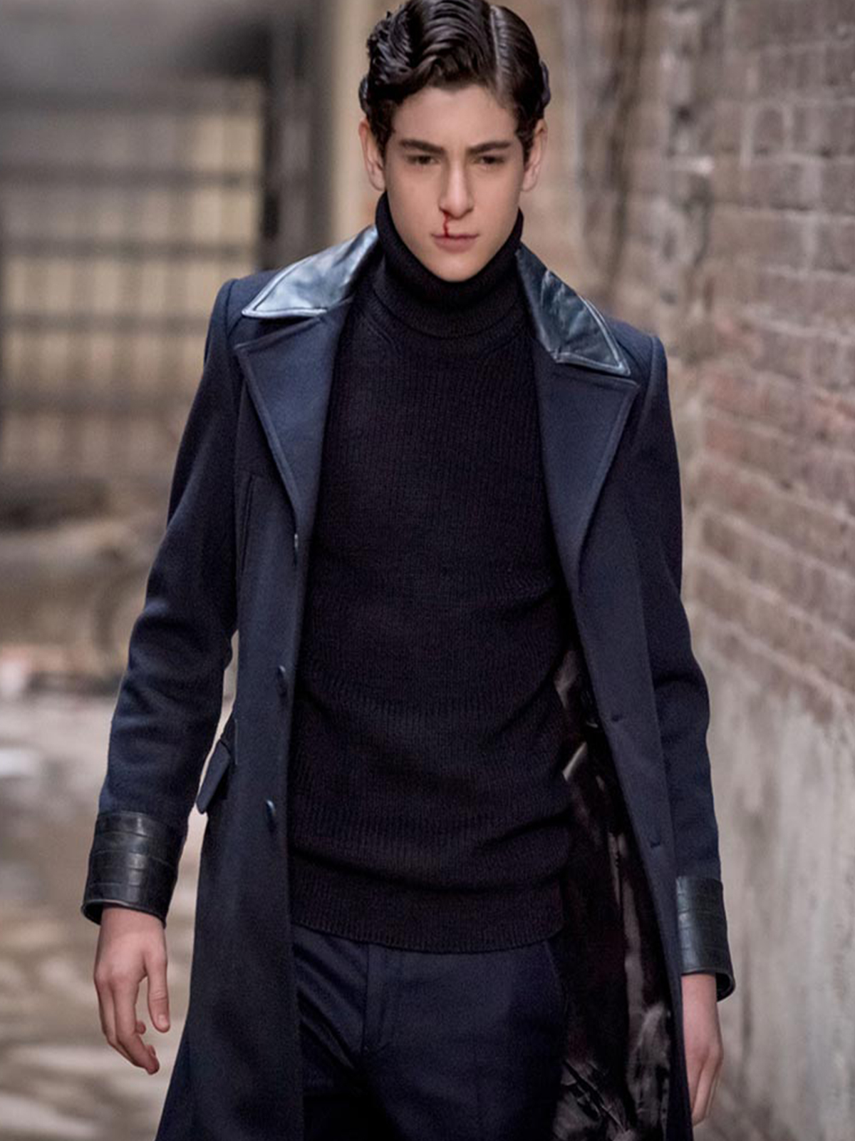 David Mazouz Gotham Series Wool Coat