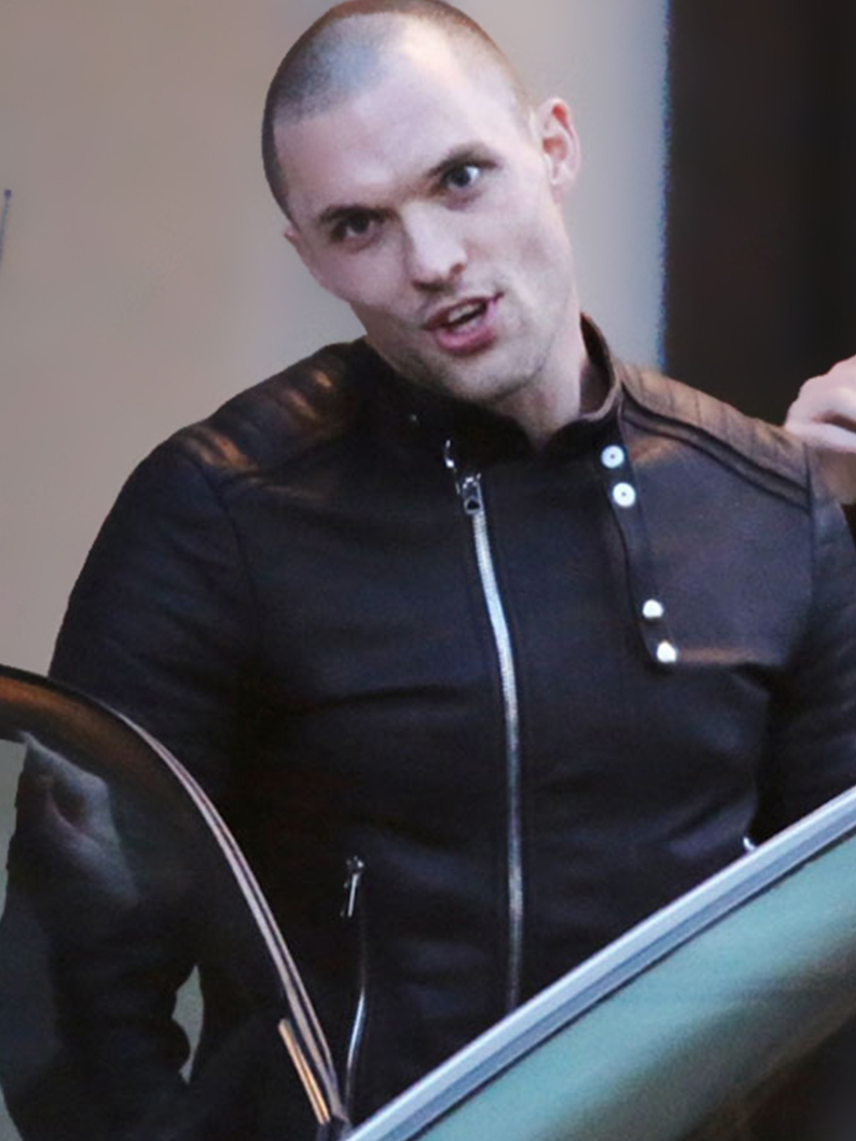 Deadpool Ed Skrein Leather Jacket