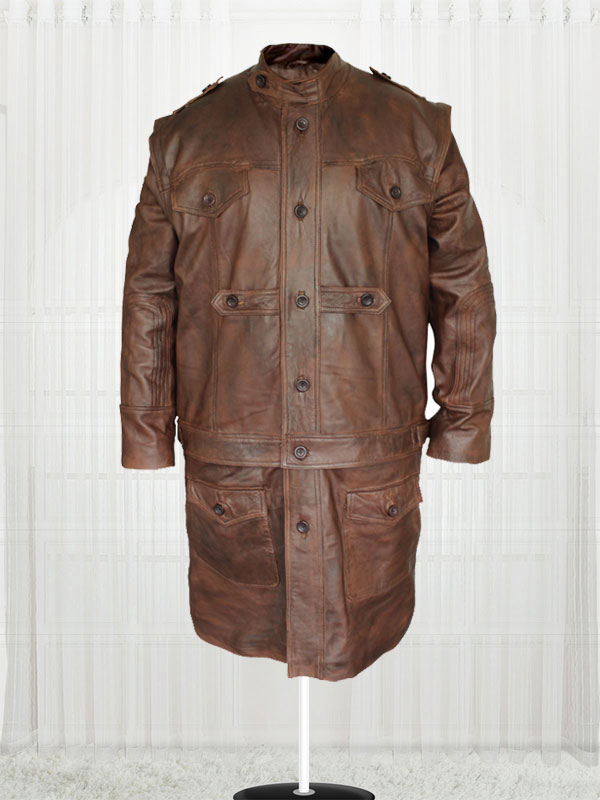 Defiance Joshua Leather Trench Coat
