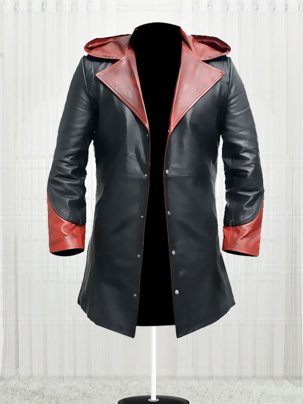 Devil May Cry Red & Black Authentic Leather Coat