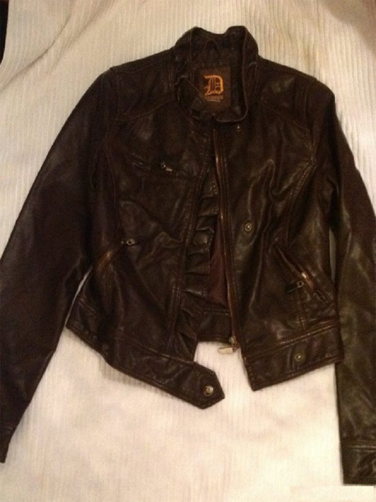 Dollhouse Brown Leather Jacket