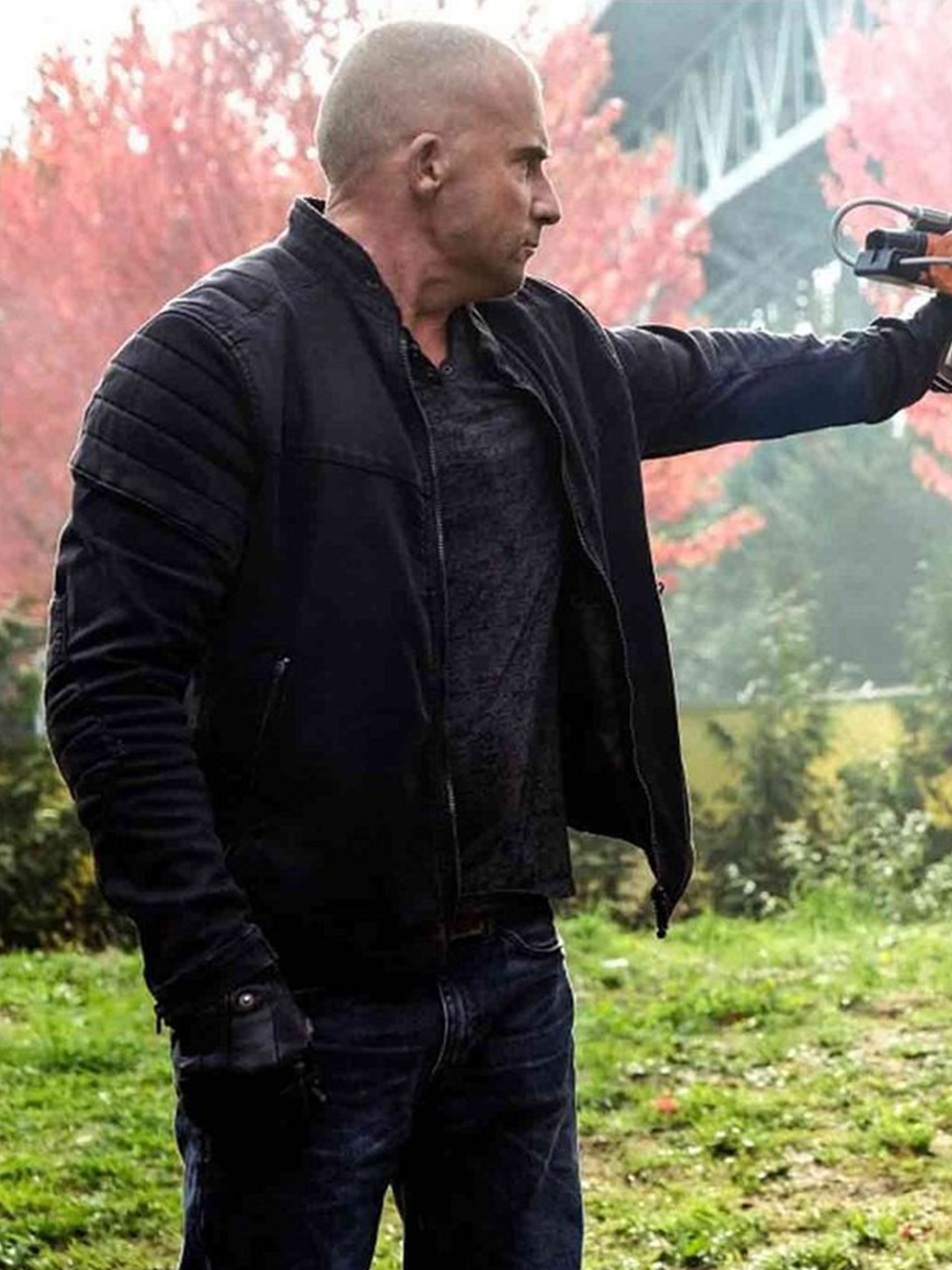 Dominic Purcell The Flash Black Jacket Bay Perfect