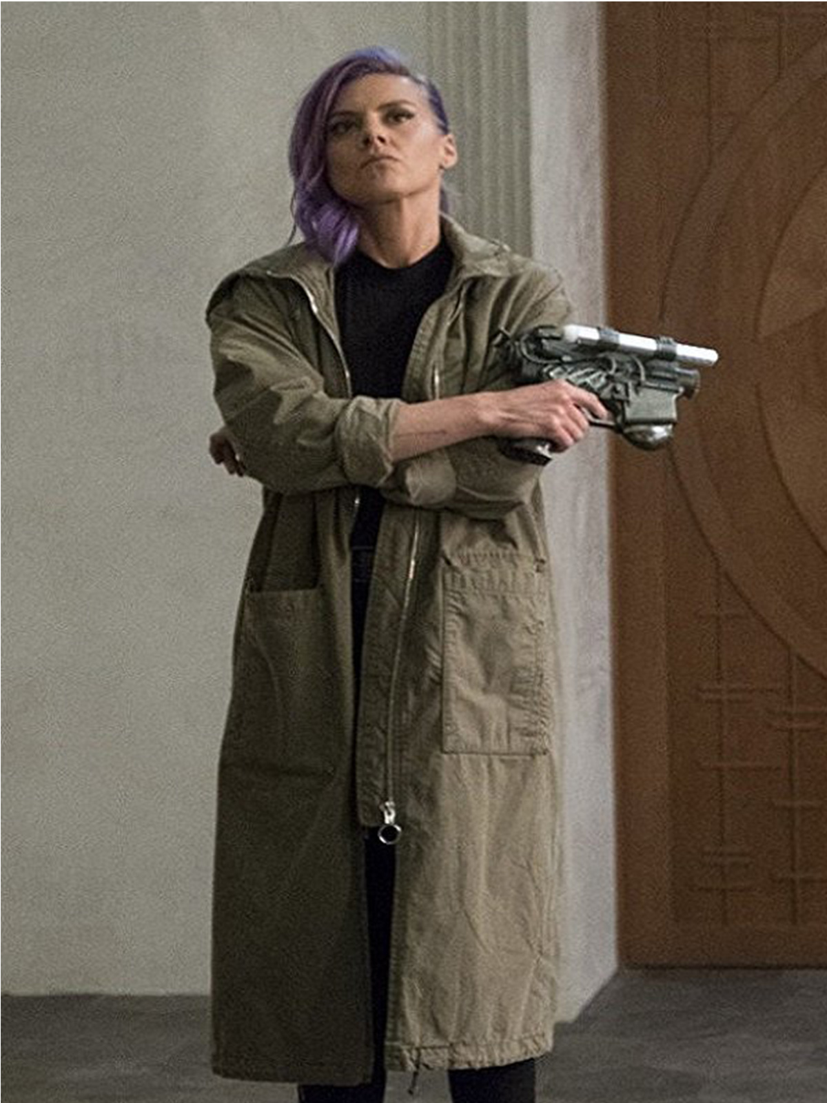 Elisabeth Moss The Kitchen Brown Leather Jacket