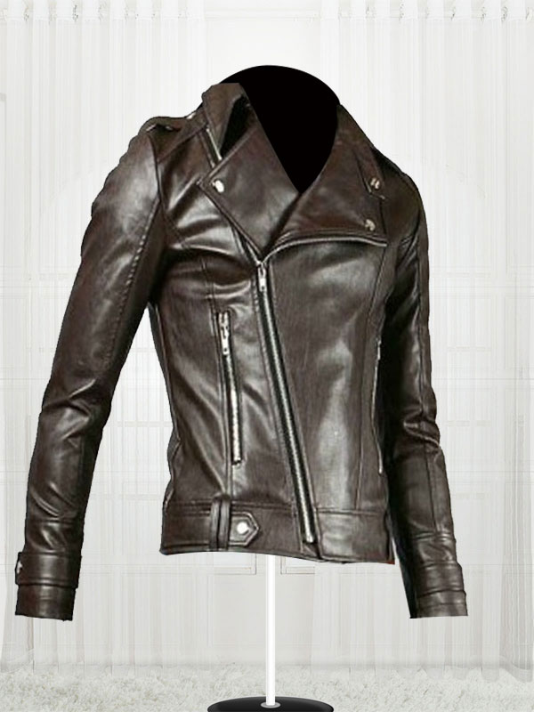 Men's Fascinating Biker Leather Jacket