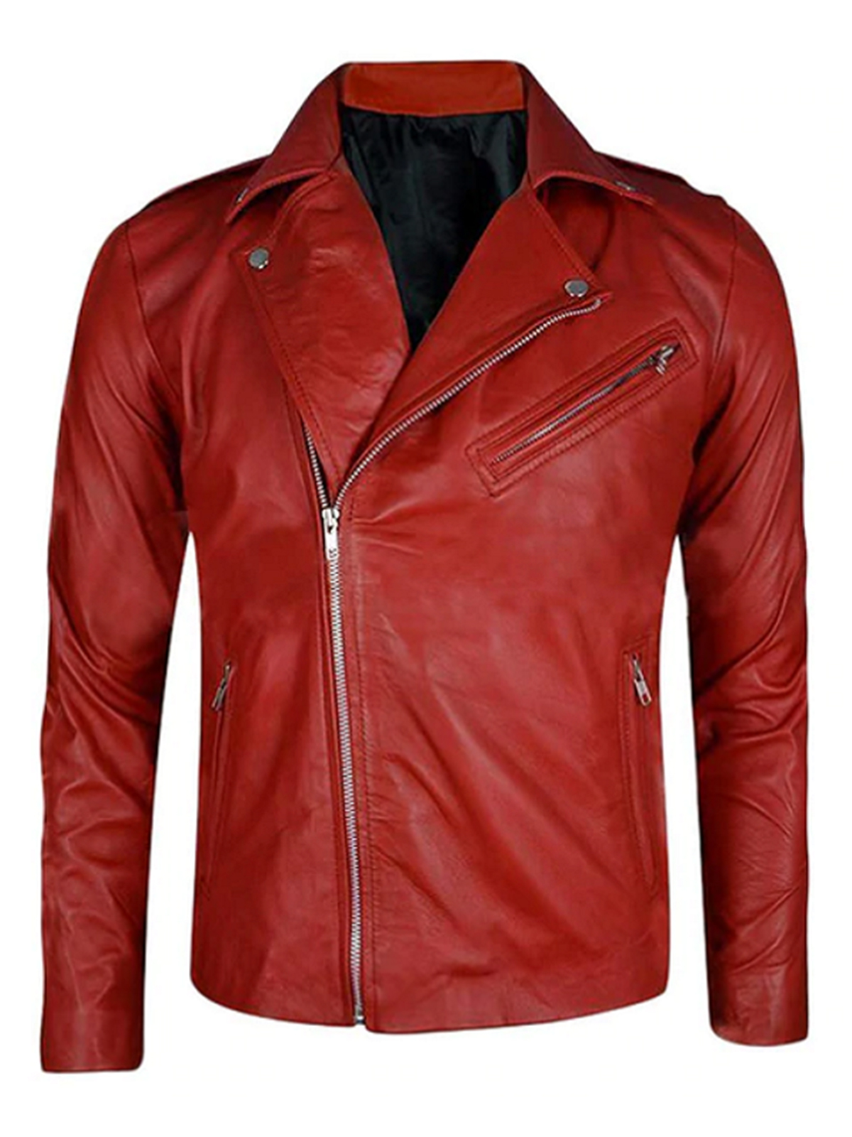 Fergal Devitt Motorcycle Red Leather Jacket – Bay Perfect