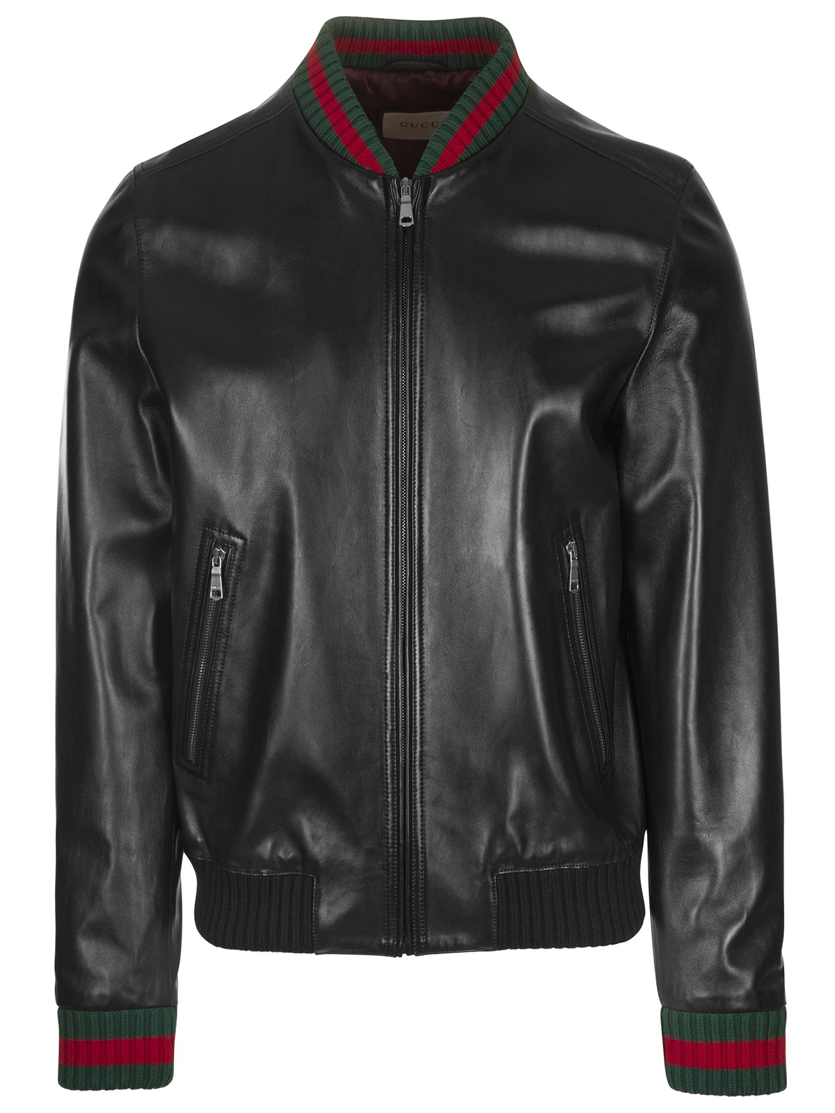 Gucci Web Black Leather Jacket – Bay Perfect