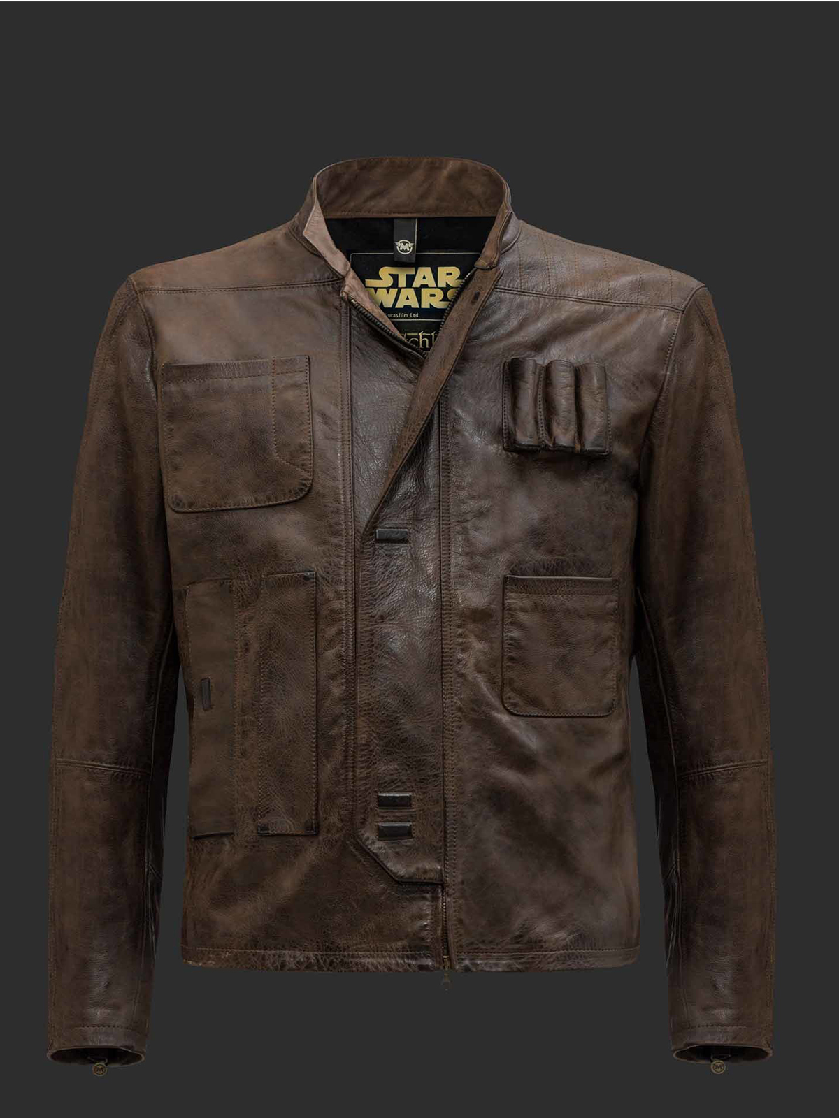 Han Solo Brown Leather Jacket for Mens