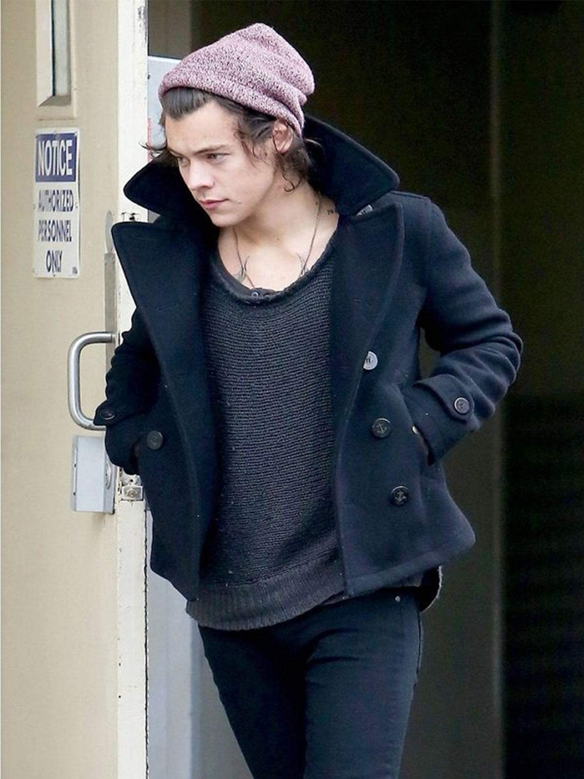 Harry Edward Styler Black Wool Jacket