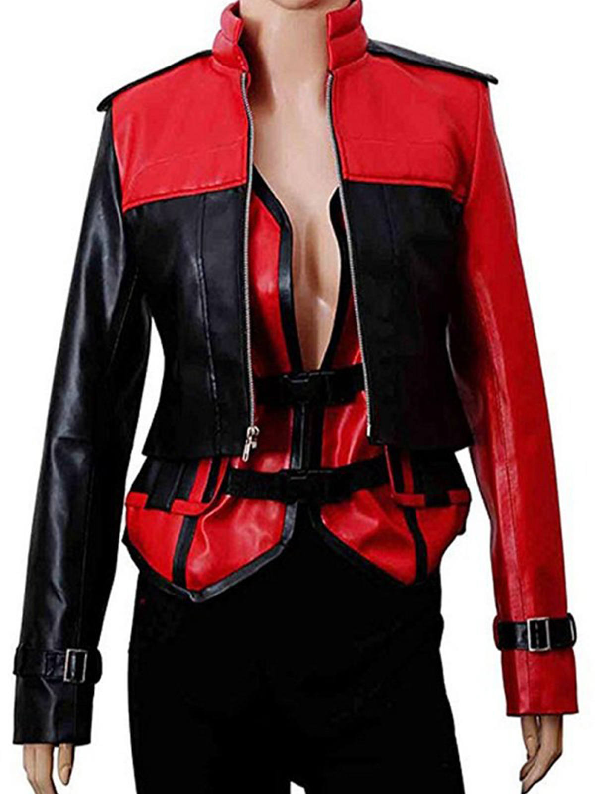 Injustice 2 Harley Quinn Leather Jacket With Vest