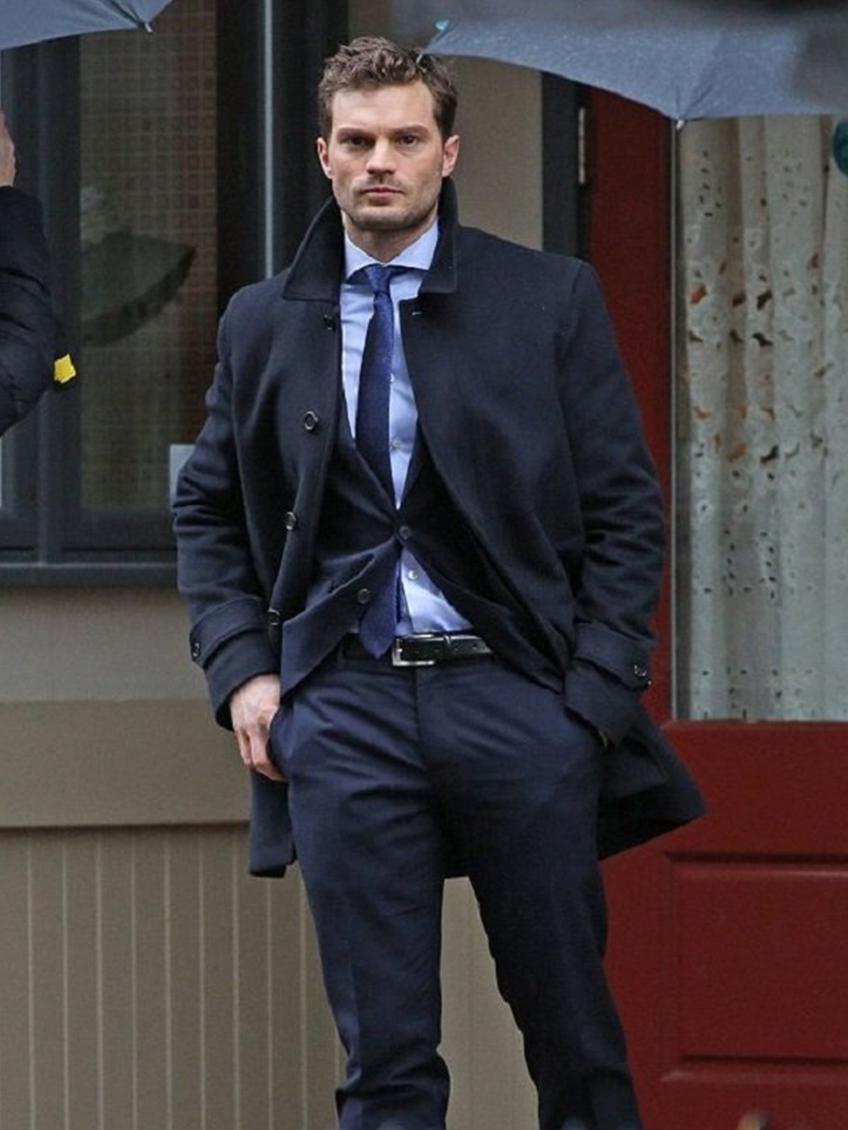 Jamie Dornan Fifty Shades Freed Blue Wool Coat Bay Perfect Jamie Dornan Fifty Shades Freed Blue Wool Coat Bay Perfect