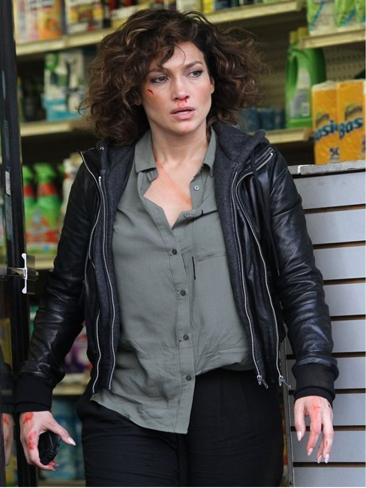 Jennifer Lopez Shades Of Leather Jacket