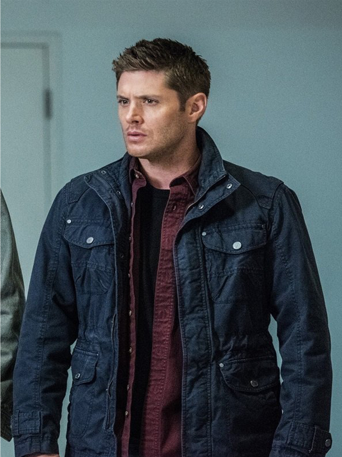 Jensen Ackles Supernatural Blue Cotton Jacket