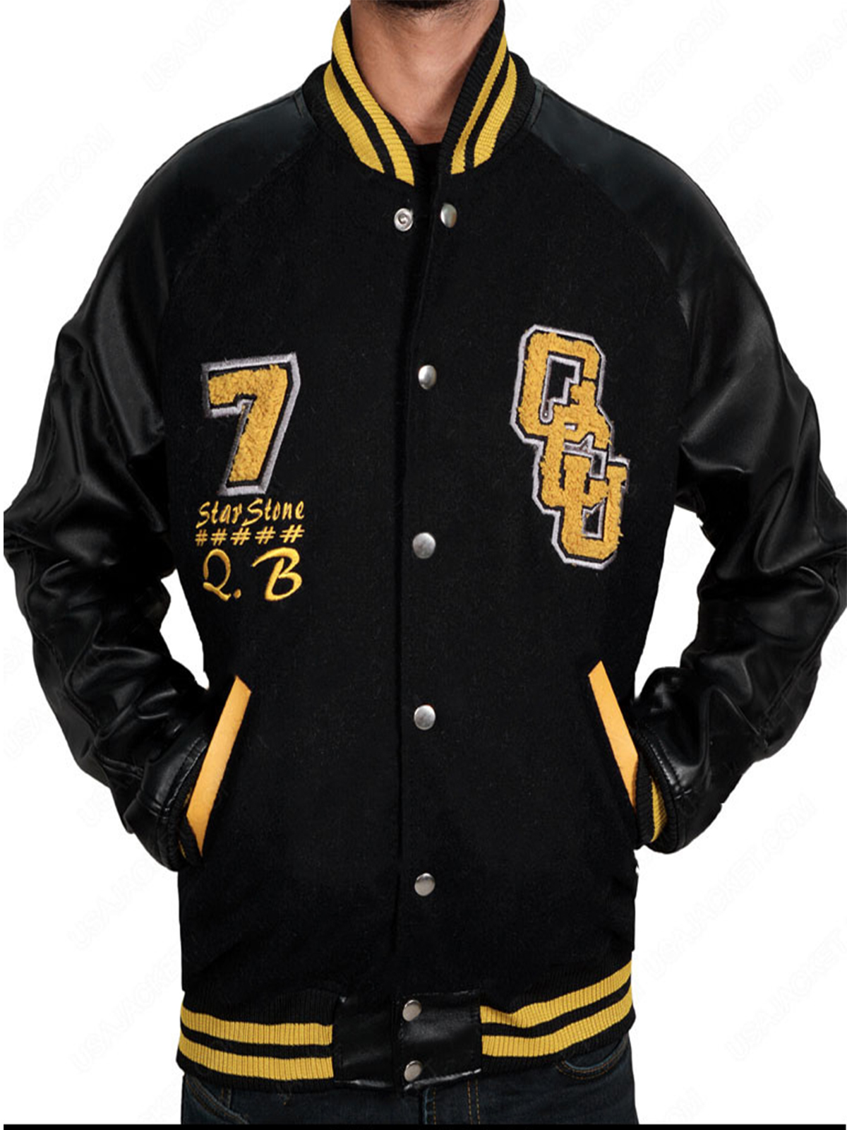 Justice League Cyborg Letterman Varsity Style Jacket