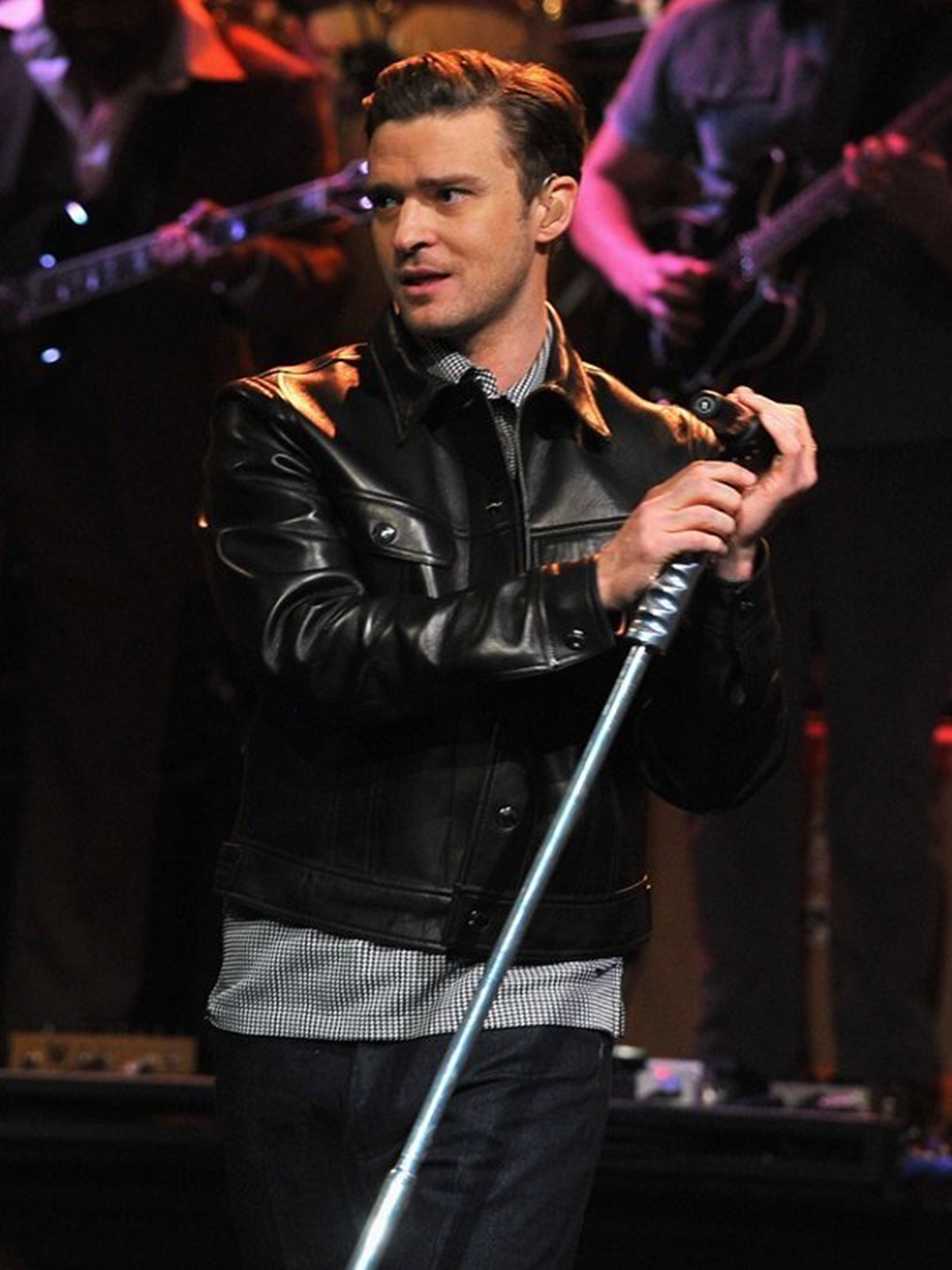 Justin Timberlake Black Leather Jacket – Bay Perfect