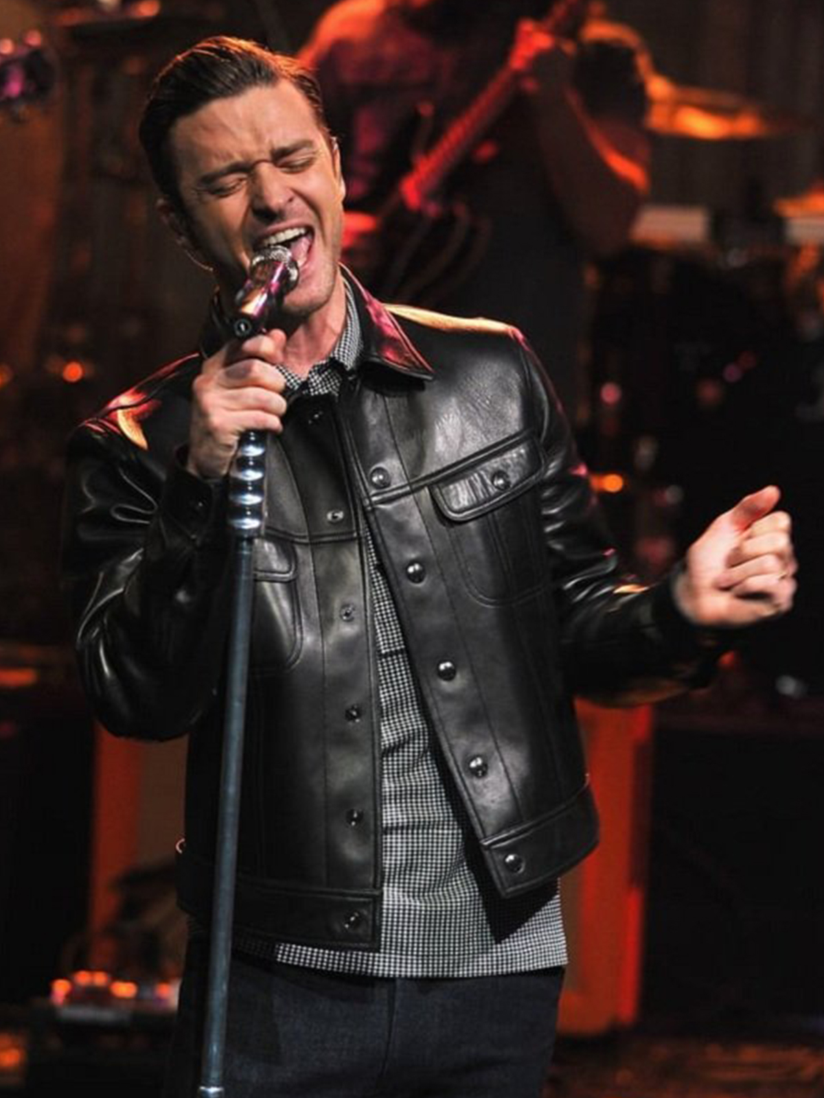 Justin Timberlake Black Leather Jacket – Bay Perfect