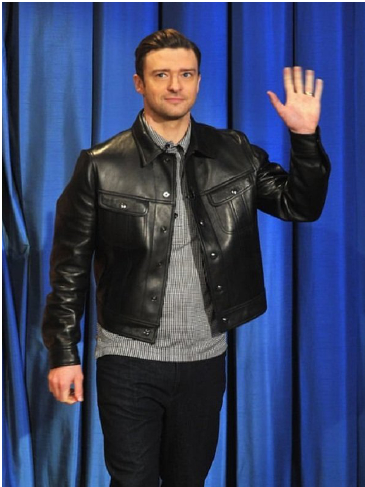justin timberlake leather jacket