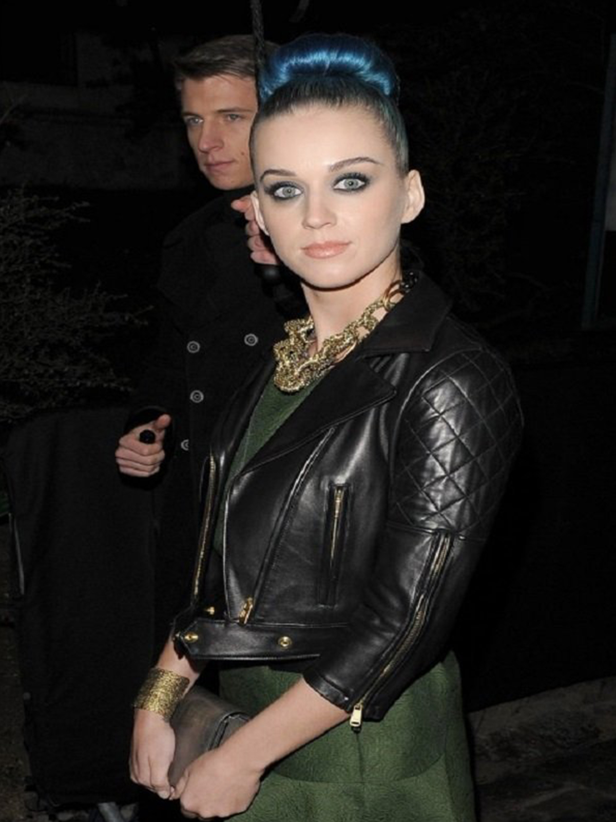 Katy Perry Stylish Black Biker Leather Jacket – Bay Perfect