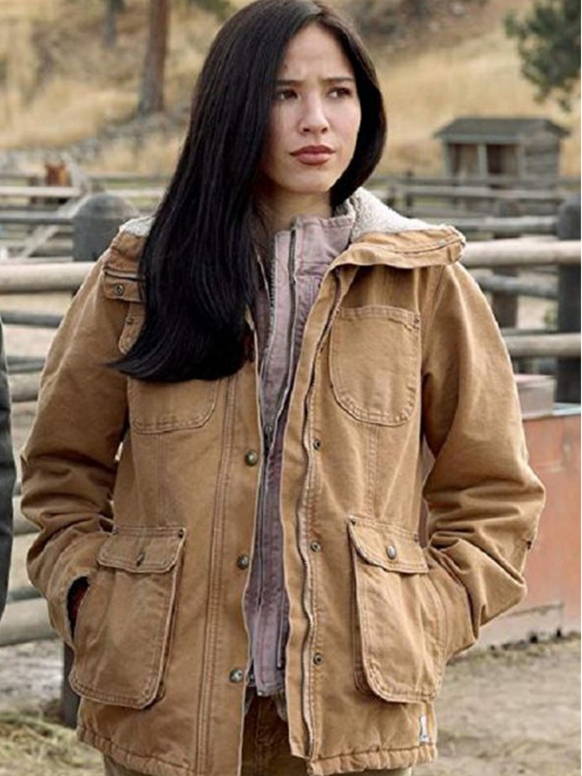 Kelsey Asbille Monica Dutton Yellowstone Cotton Jacket