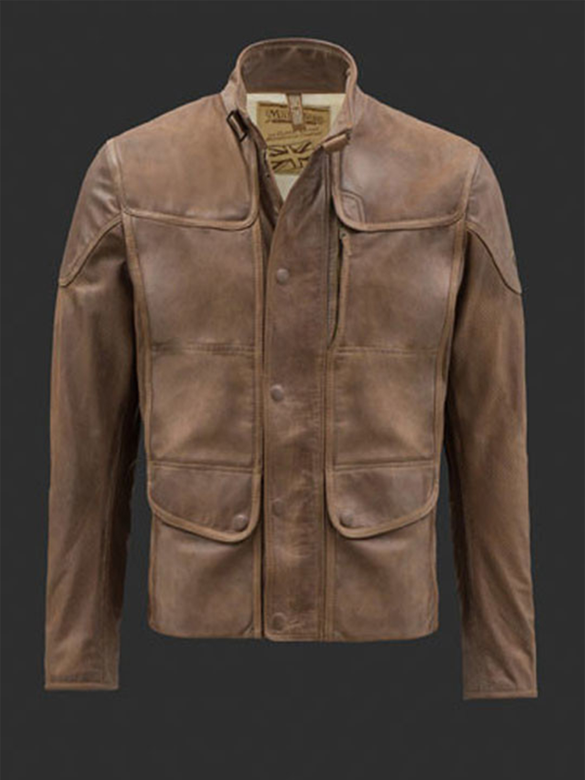 Kensington Vent Brown Leather Jacket