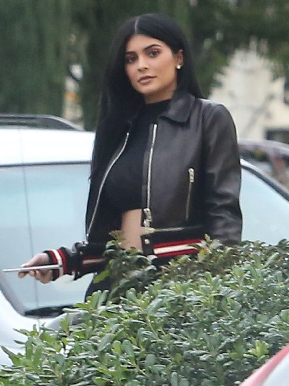 Kylie Jenner Slimfit Varsity leather Jacket – Bay Perfect