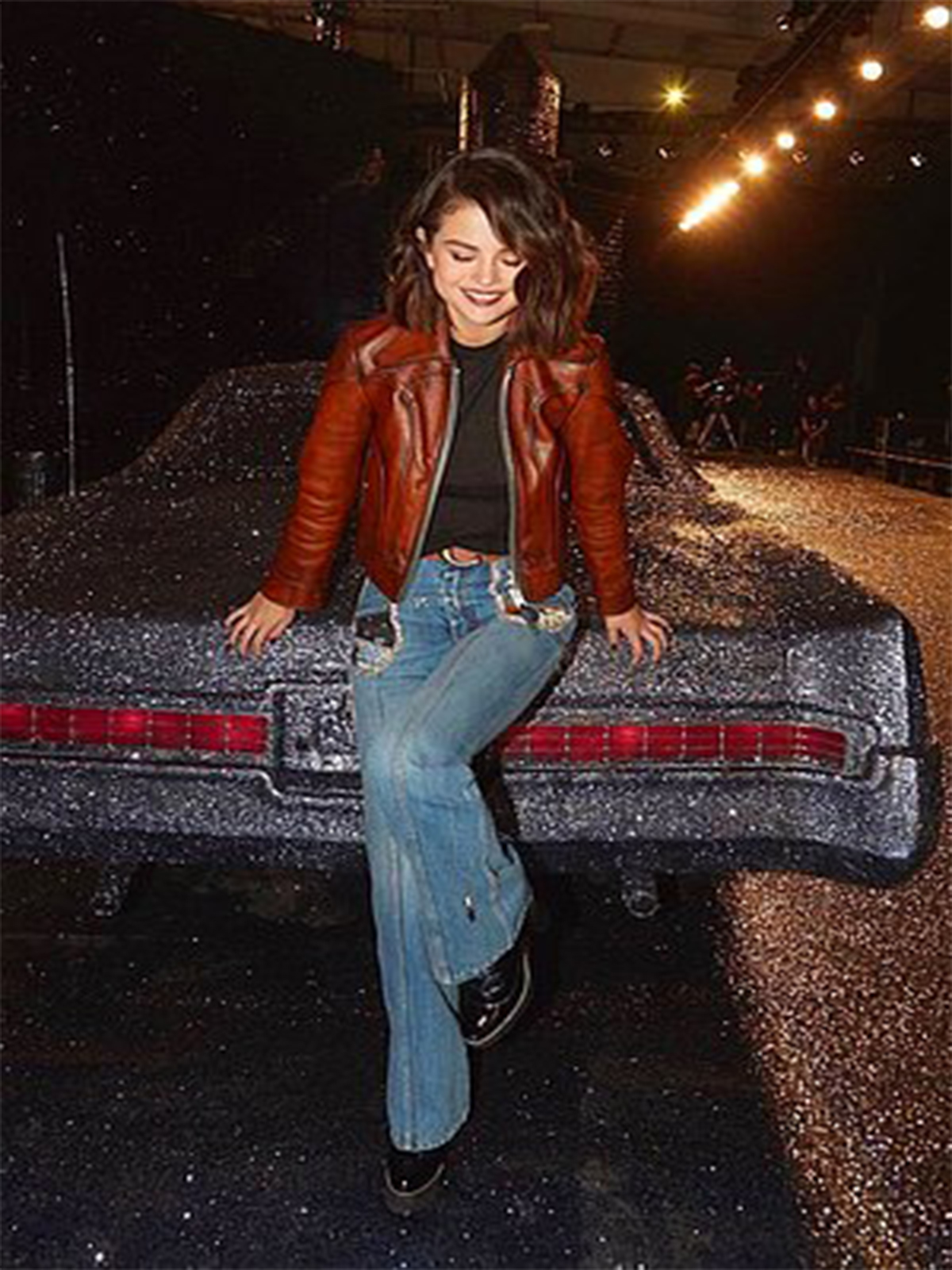 Ladies Casual Vintage Waxed Brown Jacket