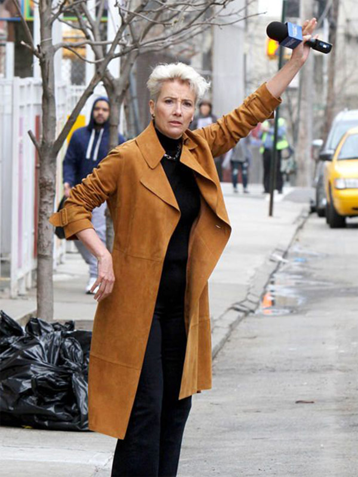 Late Night Emma Thompson Trench Coat