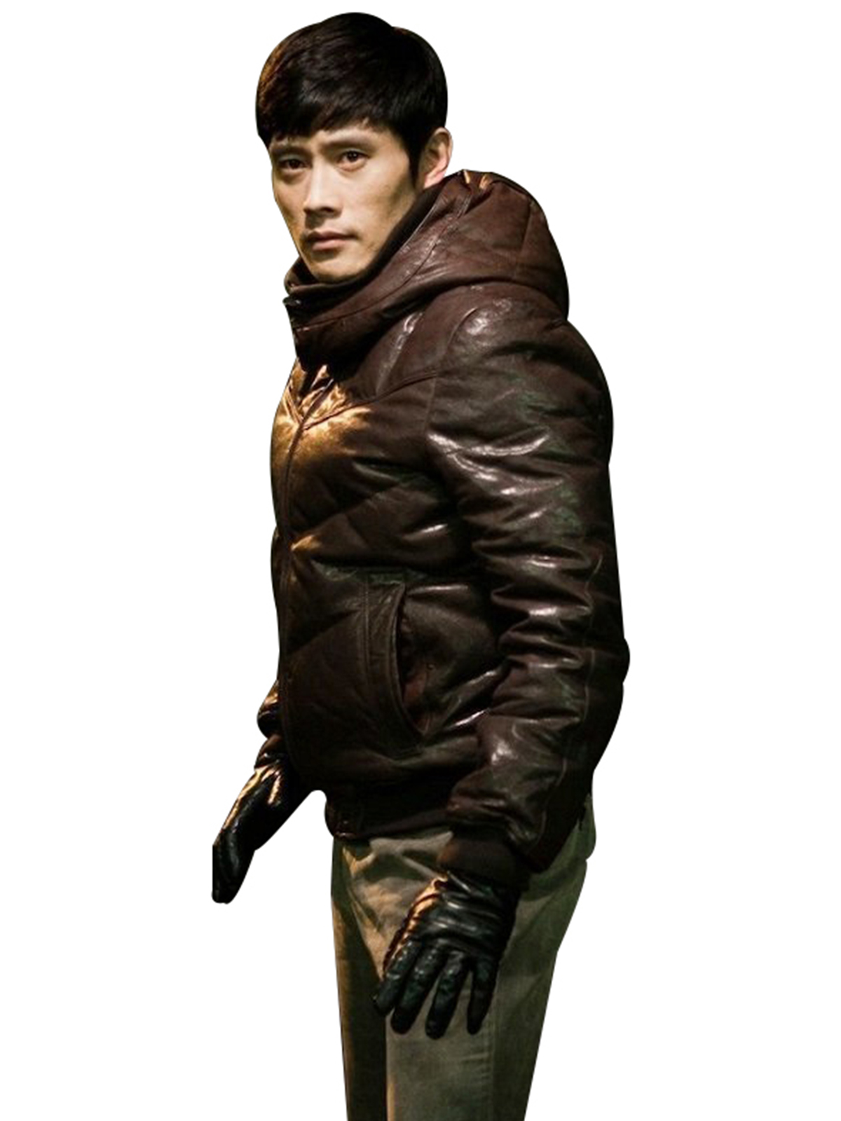 Byung-Hun Lee I Saw the Devil Hoodie Leather Jacket