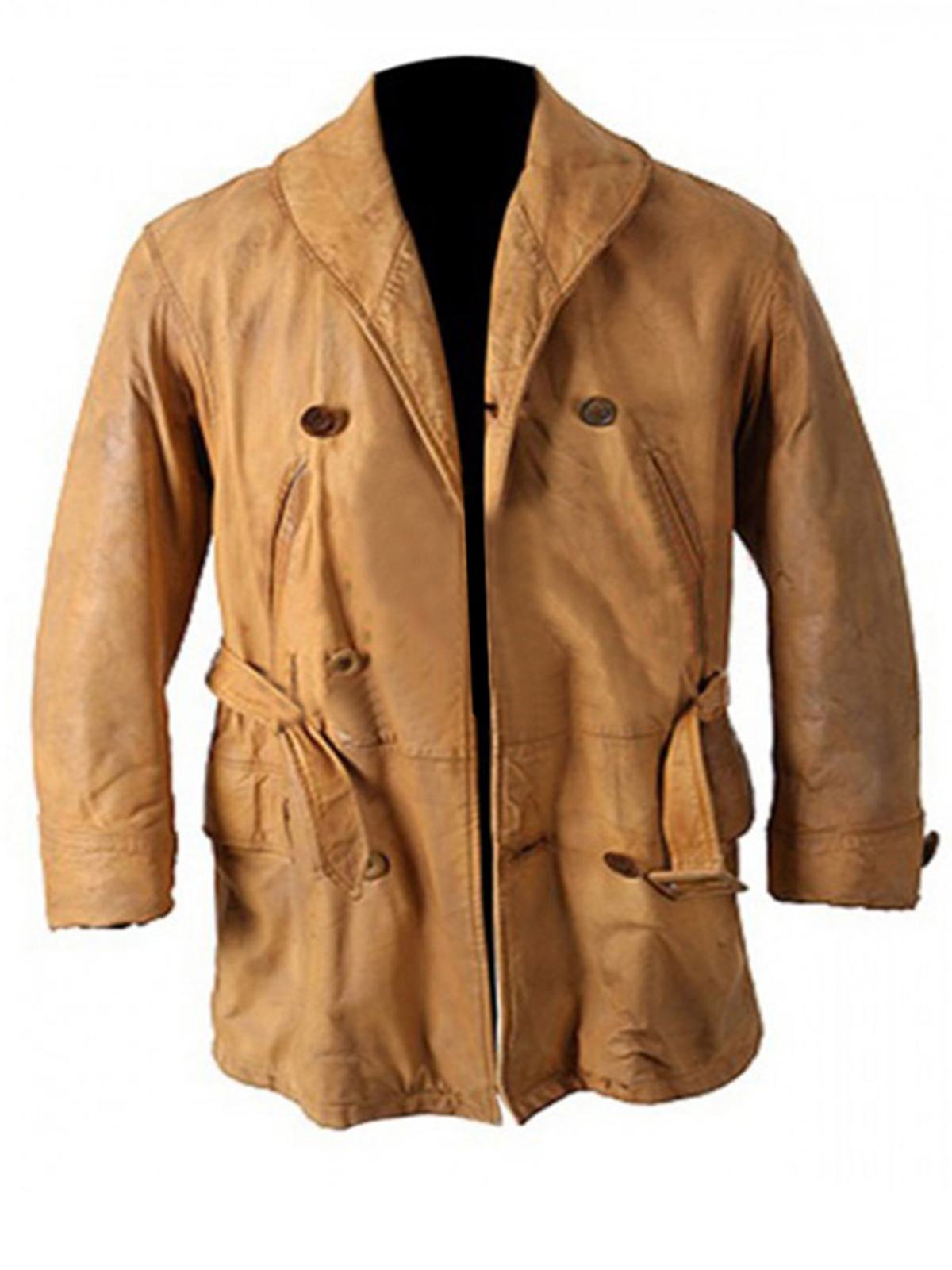 Legends Of the Fall Brad Pitt Brown Real Leather Long Coat