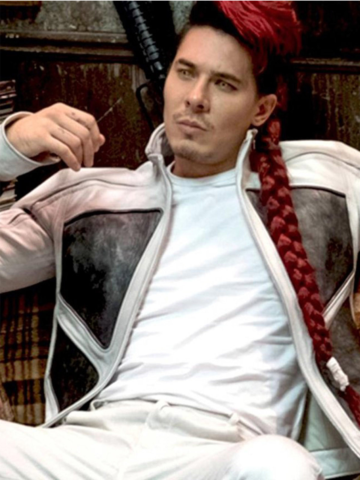 Films Et Séries Tv Avec Lewis Tan Lewis Tan as Shatterstar Leather Jacket in Deadpool 2 – Bay Perfect