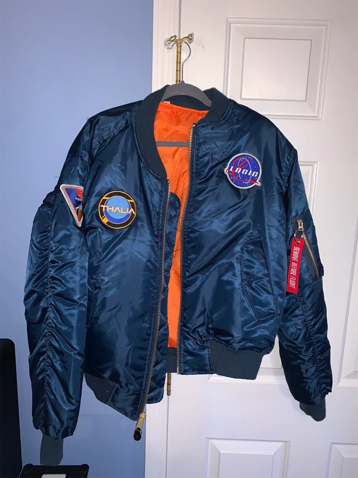 Logic Navy Blue Bomber Jacket