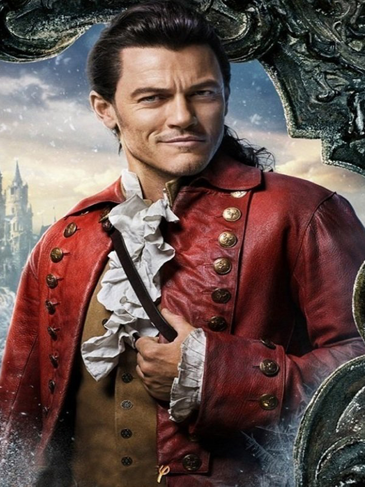 Luke Evans Beauty And The Beast Leather Coat
